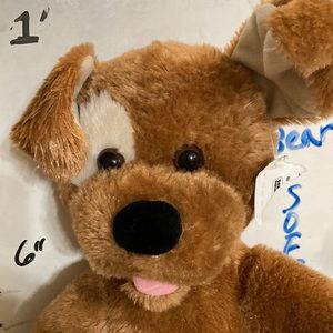 Build a Bear 12” Light Brown Doggy Plush Dog Softy Brown Eyes Torn Original tag